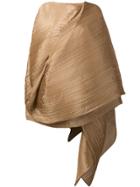 Pleats Please By Issey Miyake Pleated Wrap Scarf - Nude & Neutrals
