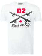 Dsquared2 Logo T-shirt, Men's, Size: Medium, White, Cotton