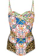 Dolce & Gabbana All-over Print Swimsuit - Multicolour