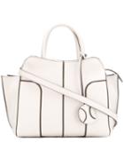 Tod's Detachable Strap Tote, Women's, White, Leather/suede