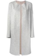 Liska Round Neck Coat - Grey
