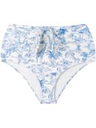 Tory Burch Printed Swimsuit Bottom - Blue