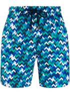 Missoni Mare Zigzag Pattern Swim Shorts - Blue