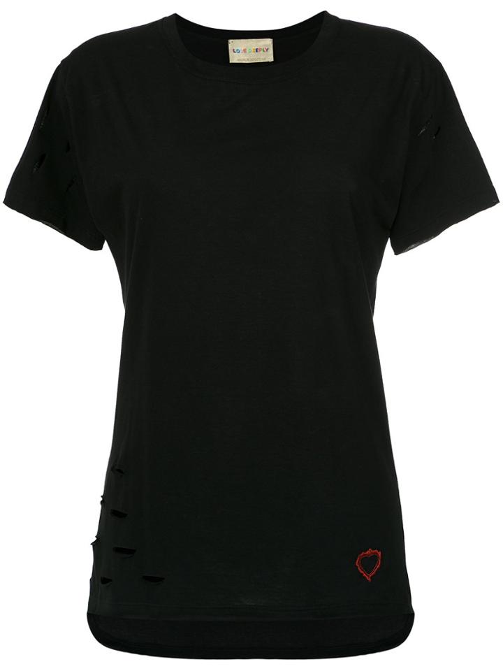 Andrea Bogosian Destroyed T-shirt - Black