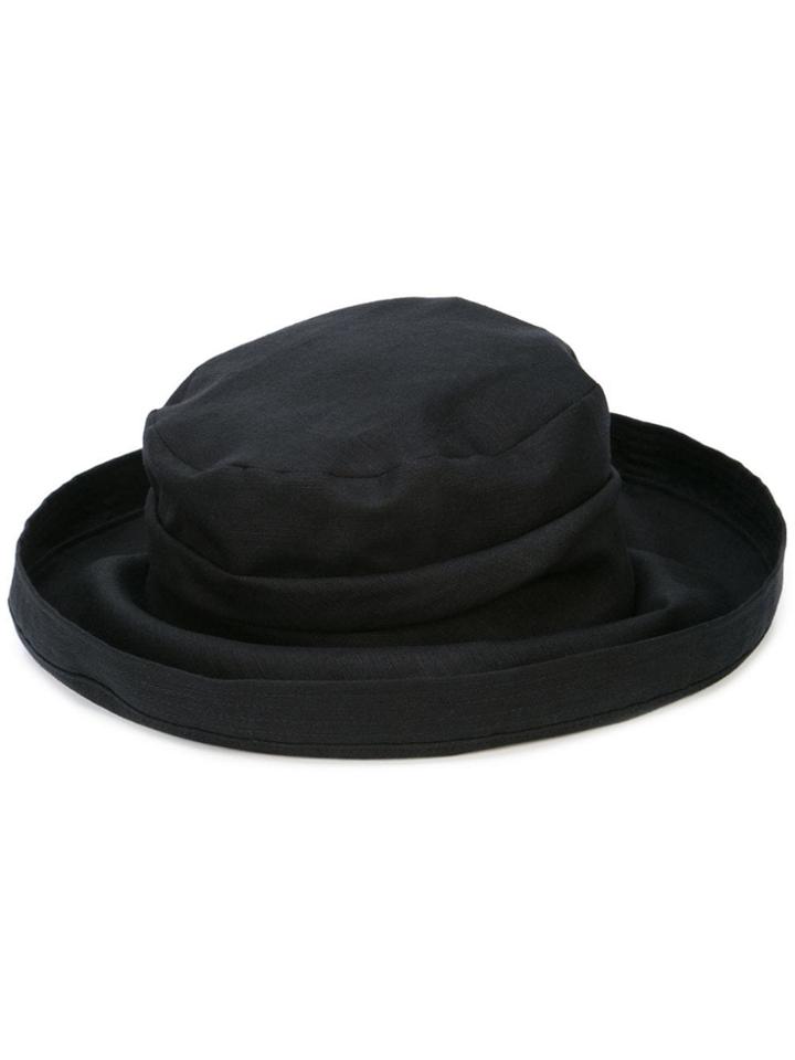 Y's Slouched Curved Brim Hat - Black
