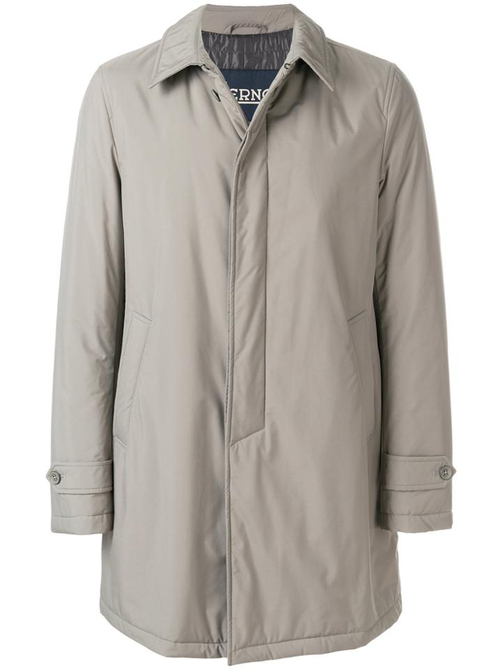 Herno Classic Mid-length Coat - Grey