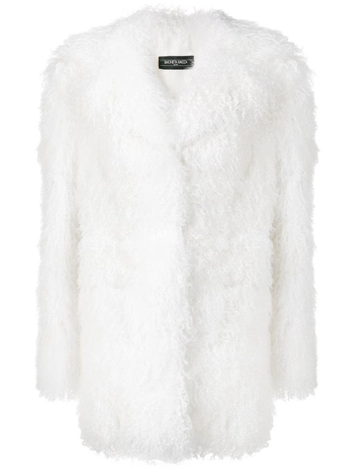 Simonetta Ravizza Laura Fur Coat - White