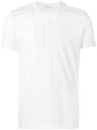 Paolo Pecora - Henley T-shirt - Men - Cotton - Xxl, White, Cotton
