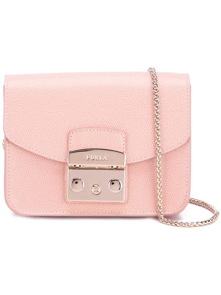 Furla Camera Crossbody Bag, Women's, Pink/purple, Leather
