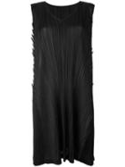 Pleats Please By Issey Miyake - Pleated Shift Dress - Women - Polyester - 3, Women's, Black, Polyester