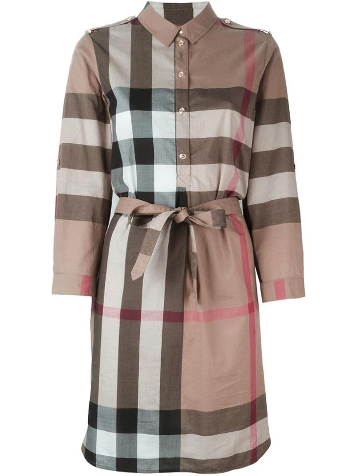Burberry 'house Check' Shirt Dress - Multicolour