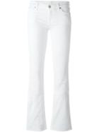 7 For All Mankind Bootcut Jeans, Women's, Size: 27, White, Cotton/lyocell/spandex/elastane