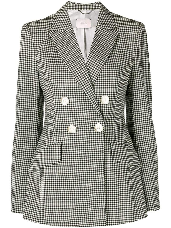 Dorothee Schumacher Gingham Fitted Blazer - Black