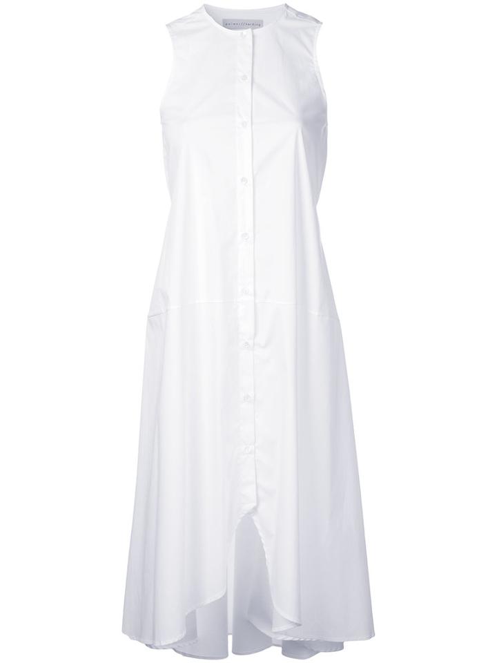 Palmer / Harding - Sleeveless Shirt Dress - Women - Cotton/elastolefin - 8, Women's, White, Cotton/elastolefin