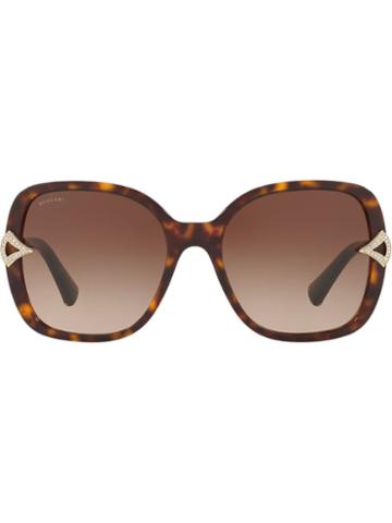 Bulgari Divas Sunglasses - Brown
