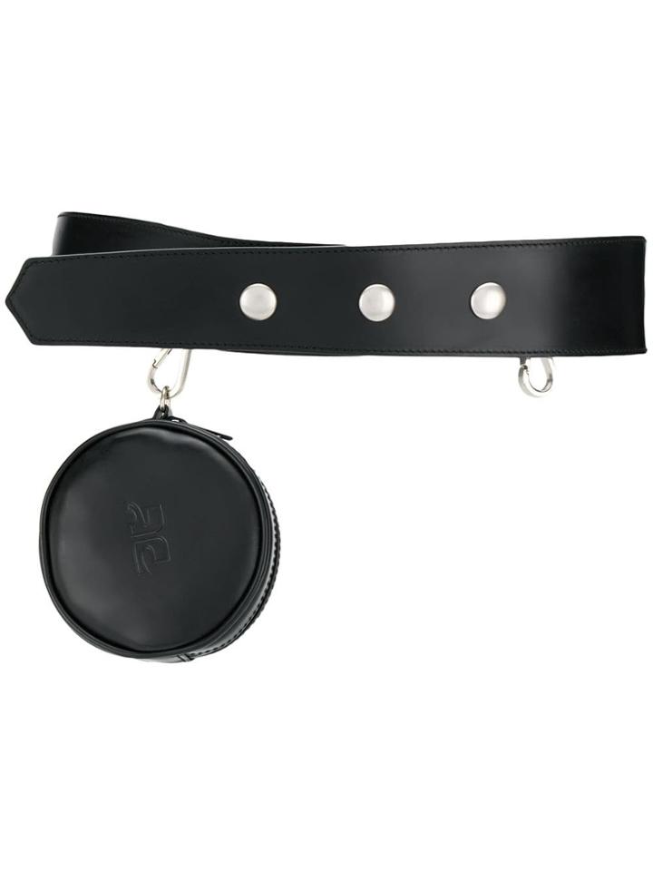 Courrèges Drop Pouch Belt Bag - Black