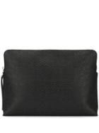 Loewe Logo Embossed Clutch - Black