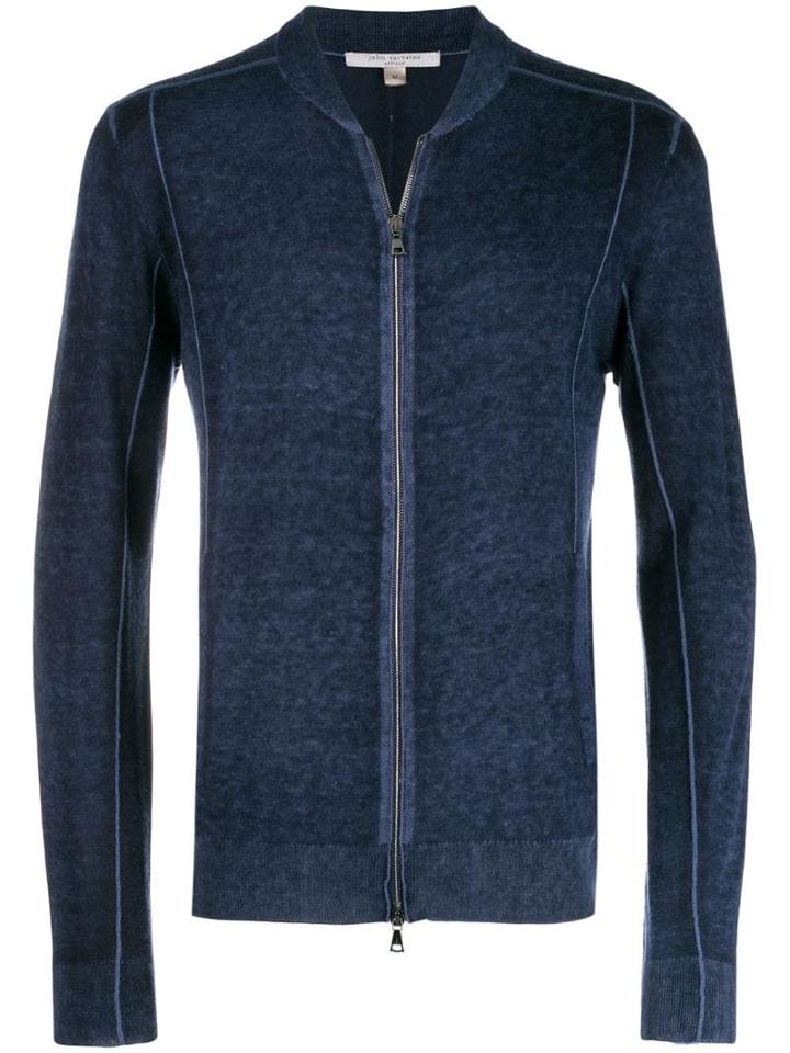 John Varvatos Zipped-up Jacket - Blue