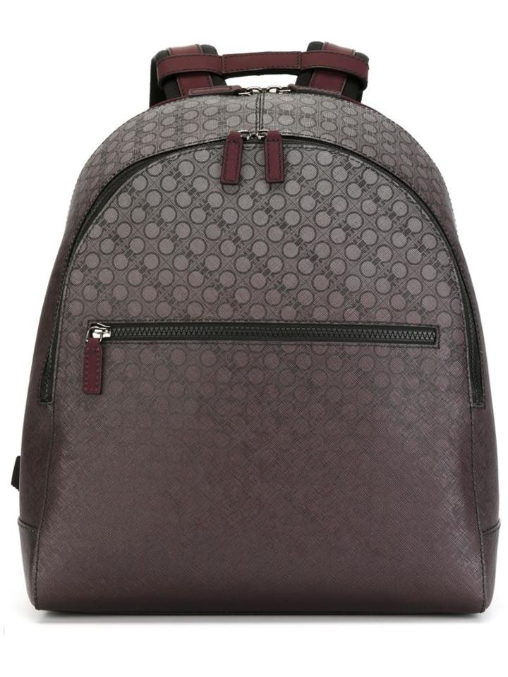 Salvatore Ferragamo Gancio Print Backpack