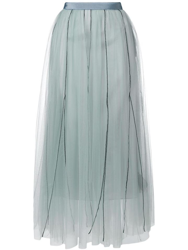 Dorothee Schumacher Long Tulle Skirt - Blue