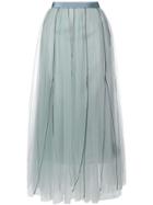 Dorothee Schumacher Long Tulle Skirt - Blue
