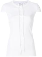 Helmut Lang Drawstring Neck T-shirt - White