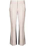 Dorothee Schumacher Contrasting Bootcut Trousers - White