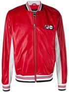 Fila X Schott Nyc Pier Bomber Jacket - Red
