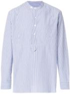 Lardini Mandarin Collar Shirt - Blue