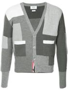 Thom Browne Classic V-neck Cardigan In Merino And Cotton Funmix
