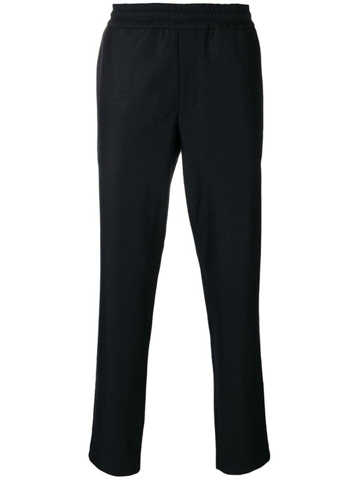 Harris Wharf London Tailored Regular Fit Trousers - Black