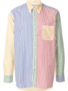 Rowing Blazers Contrasting Striped Shirt - Blue