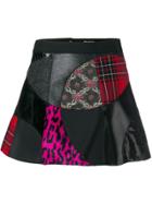 Junya Watanabe Comme Des Garçons Patchwork Mini Skirt - Black
