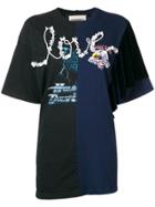 Night Market Printed Panel T-shirt - Black