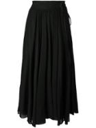 Forte Forte Long Full Skirt, Women's, Size: 2, Black, Silk/cotton