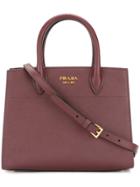 Prada Small Bibliotheque Tote Bag - Pink & Purple