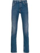 Sandro Paris Slim-fit Stonewashed Jeans - Blue