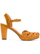 Chie Mihara Cross Hatch Sandals - Brown