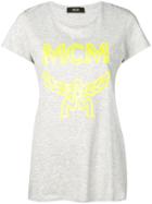 Mcm Logo Print T-shirt - Grey