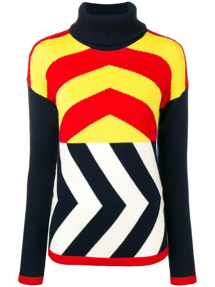 Perfect Moment Chevron Jumper - Blue