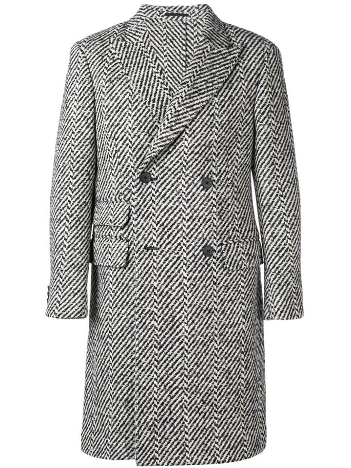 Z Zegna Z Zegna - Man - Spigato Coat - Black