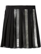 Versus - Pleated Short Skirt - Women - Polyester - 42, Black, Polyester