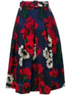 Samantha Sung Pleated Full Skirt - Blue