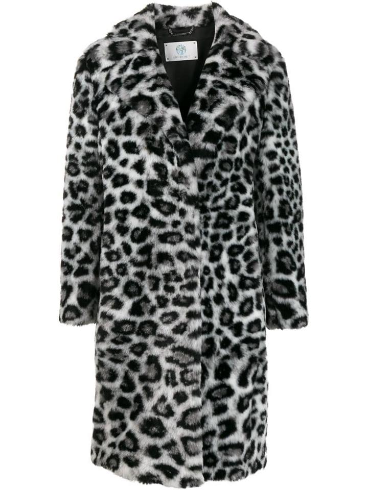 Alberta Ferretti Leopard Pattern Coat - White