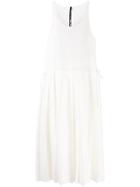 Sara Lanzi Contrast Pleated Dress - White