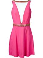 Philipp Plein 'soiree' Dress, Women's, Size: Medium, Pink/purple, Viscose/spandex/elastane/polyamide/polyester