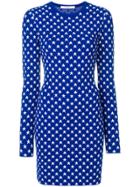 Givenchy Star Print Fitted Dress - Blue