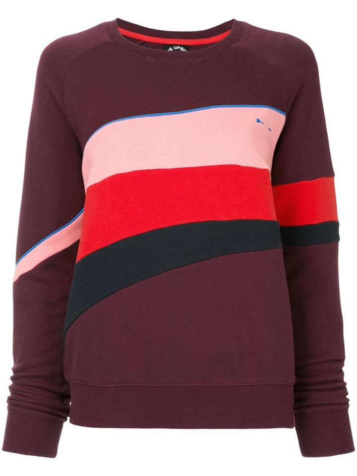 The Upside Striped Sweatshirt - Purple