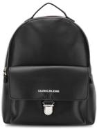 Calvin Klein Jeans Printed Logo Backpack - Black