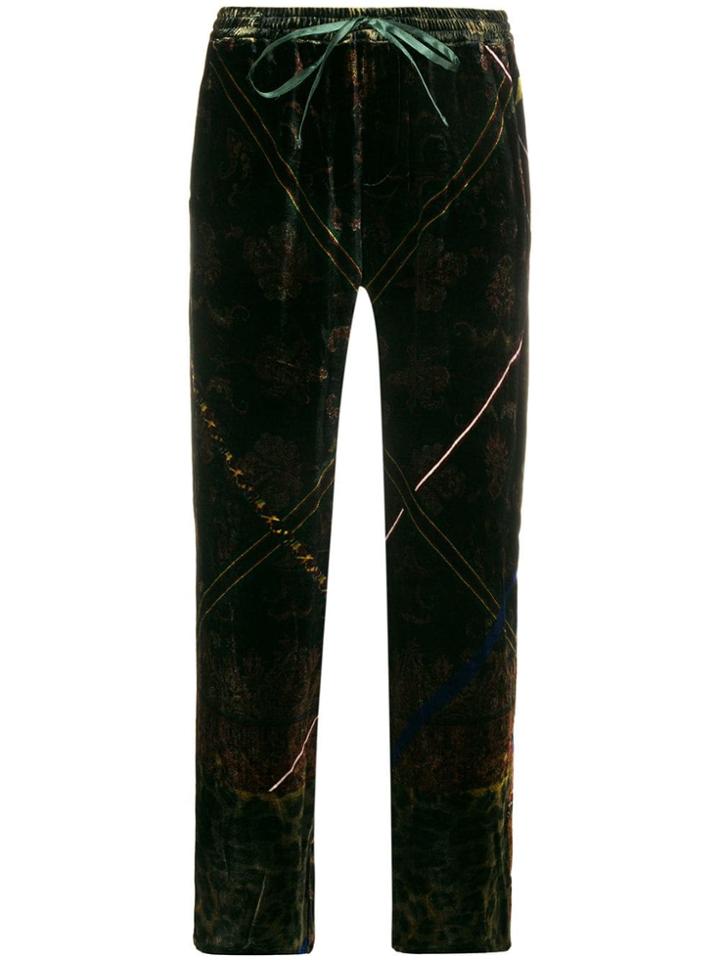 Pierre-louis Mascia Drawstring Waist Trousers - Black